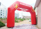 Kırmızı Özel Şişme Kemer PVC Tente, Şişme Yarış Kemer Logo Baskı