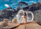 Açık Şeffaf Büyük Şişme Kabarcık Kamp Çadırı Tek Tünel Şişme Kabarcık Ev Kamp Küre Çadır