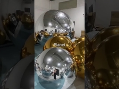 İllüzyon Renkli Şişme Ayna Balonu Noel Dekorasyonu İçin Şişme Ayna Topu