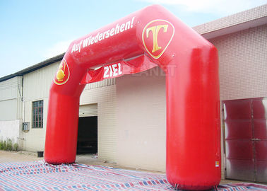Kırmızı Özel Şişme Kemer PVC Tente, Şişme Yarış Kemer Logo Baskı