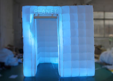 Renk Değiştirme Işık ile 2.5 M Led Şişme Photo Booth Tek Kapı