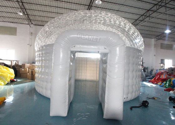 Half Transparent PVC 6m Inflatable Christmas Igloo Tent