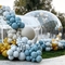 Çocuklar Parti Balon Kabarcık Evi Şişme Balon Çadırlar 3-4 Oyuncu İçin Kristal Dome Çadır
