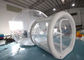 Açık şeffaf büyük şişme balon kamp çadırı tek tünel şişme balon ev kamp dünya çadırı